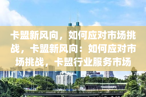 卡盟新风向，如何应对市场挑战，卡盟新风向：如何应对市场挑战，卡盟行业服务市场