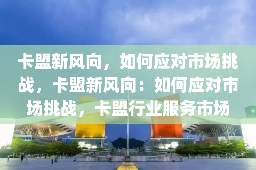 卡盟新风向，如何应对市场挑战，卡盟新风向：如何应对市场挑战，卡盟行业服务市场