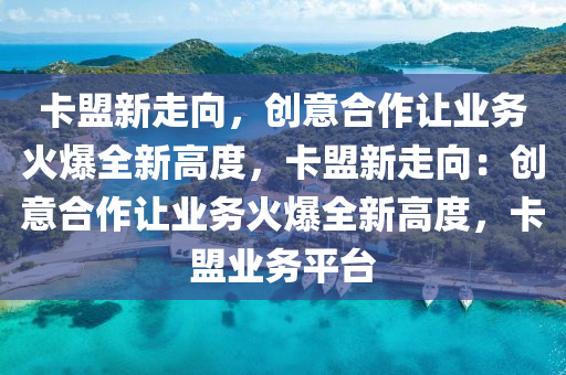 卡盟新走向，创意合作让业务火爆全新高度，卡盟新走向：创意合作让业务火爆全新高度，卡盟业务平台