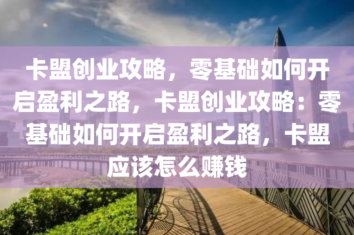卡盟创业攻略，零基础如何开启盈利之路，卡盟创业攻略：零基础如何开启盈利之路，卡盟应该怎么赚钱