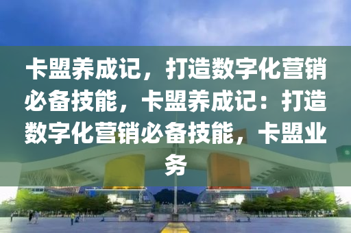 卡盟养成记，打造数字化营销必备技能，卡盟养成记：打造数字化营销必备技能，卡盟业务