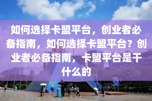 如何选择卡盟平台，创业者必备指南，如何选择卡盟平台？创业者必备指南，卡盟平台是干什么的