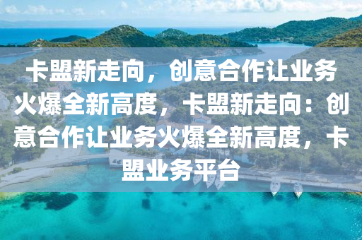 卡盟新走向，创意合作让业务火爆全新高度，卡盟新走向：创意合作让业务火爆全新高度，卡盟业务平台