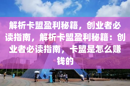 解析卡盟盈利秘籍，创业者必读指南，解析卡盟盈利秘籍：创业者必读指南，卡盟是怎么赚钱的