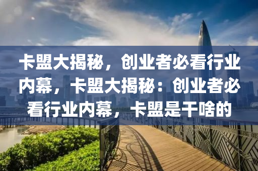 卡盟大揭秘，创业者必看行业内幕，卡盟大揭秘：创业者必看行业内幕，卡盟是干啥的