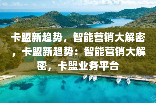卡盟新趋势，智能营销大解密，卡盟新趋势：智能营销大解密，卡盟业务平台