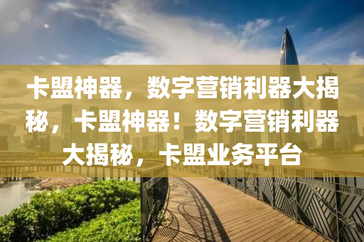 卡盟神器，数字营销利器大揭秘，卡盟神器！数字营销利器大揭秘，卡盟业务平台