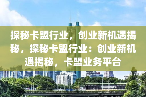 探秘卡盟行业，创业新机遇揭秘，探秘卡盟行业：创业新机遇揭秘，卡盟业务平台