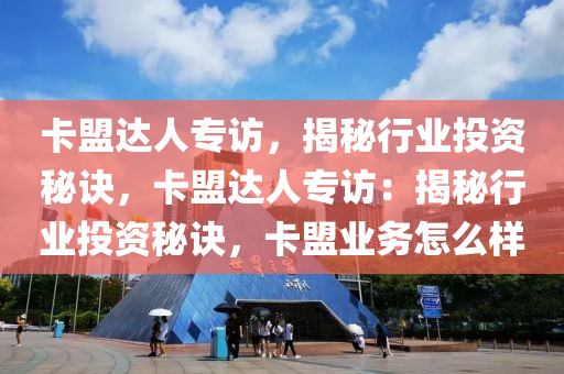 卡盟达人专访，揭秘行业投资秘诀，卡盟达人专访：揭秘行业投资秘诀，卡盟业务怎么样