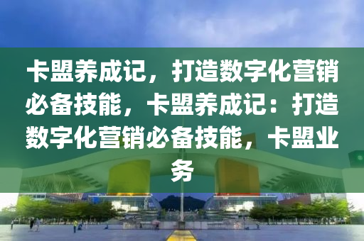 卡盟养成记，打造数字化营销必备技能，卡盟养成记：打造数字化营销必备技能，卡盟业务